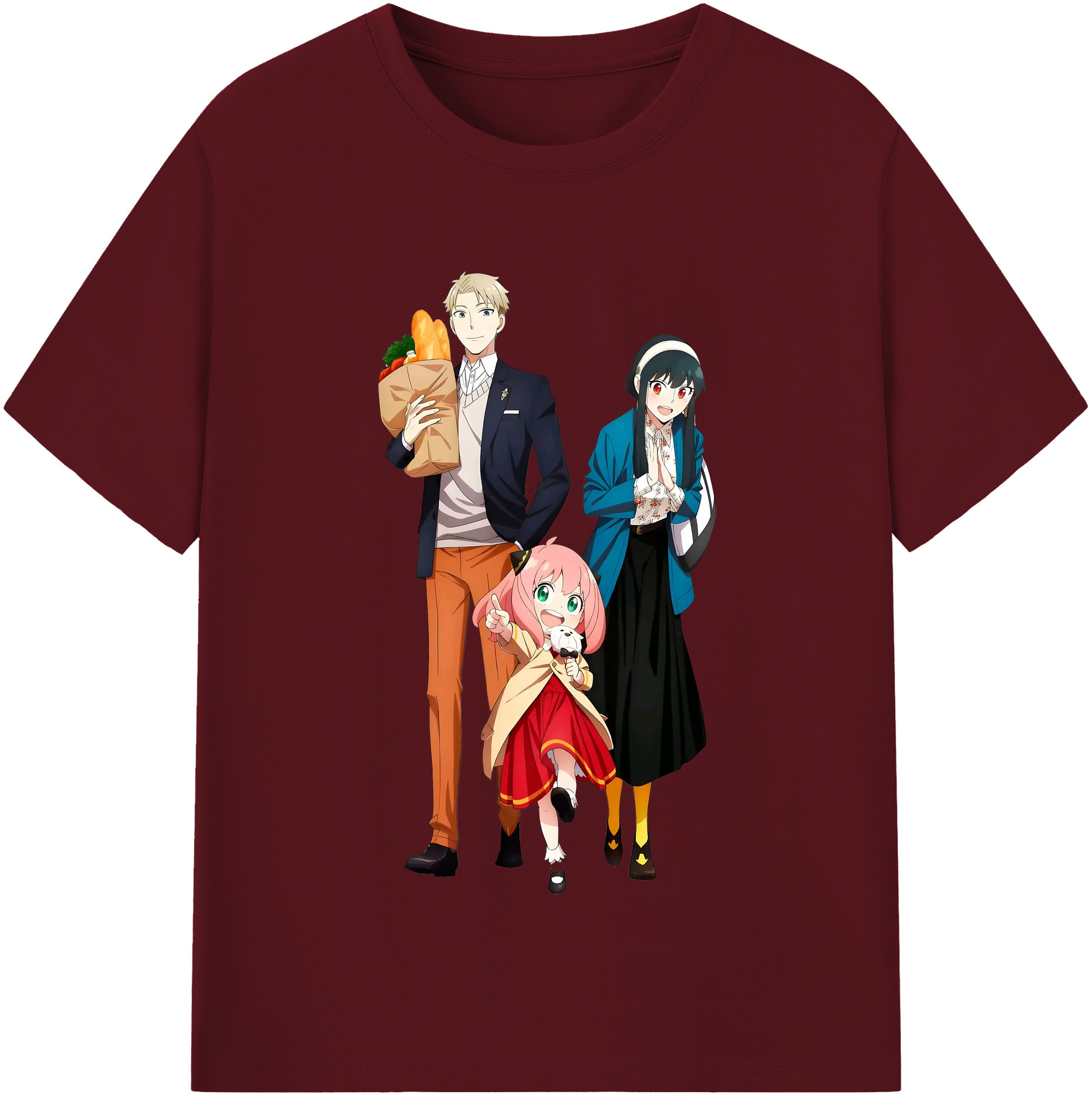 （画像用） SPY×FAMILY间谍家家酒 綿100％半袖Tシャツ（フロントプリント）
